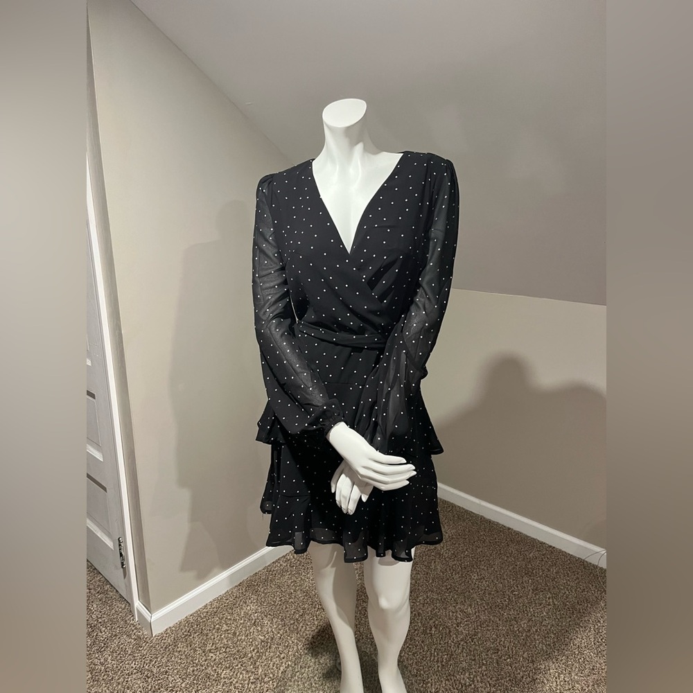 NWT Black Polka Dot Dress